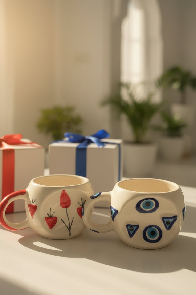 Evil eye and chilly mug