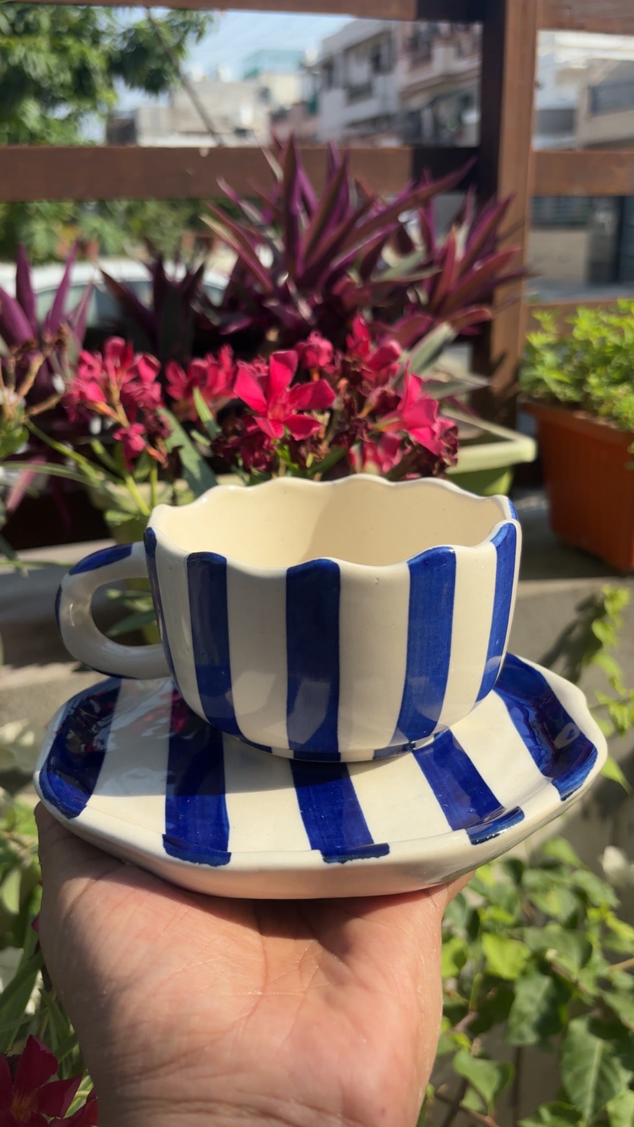 My Crockery Shop Classic Blue stripe set