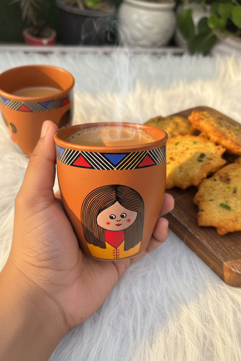 My Crockery Shop Giggle sip kulhad set of four