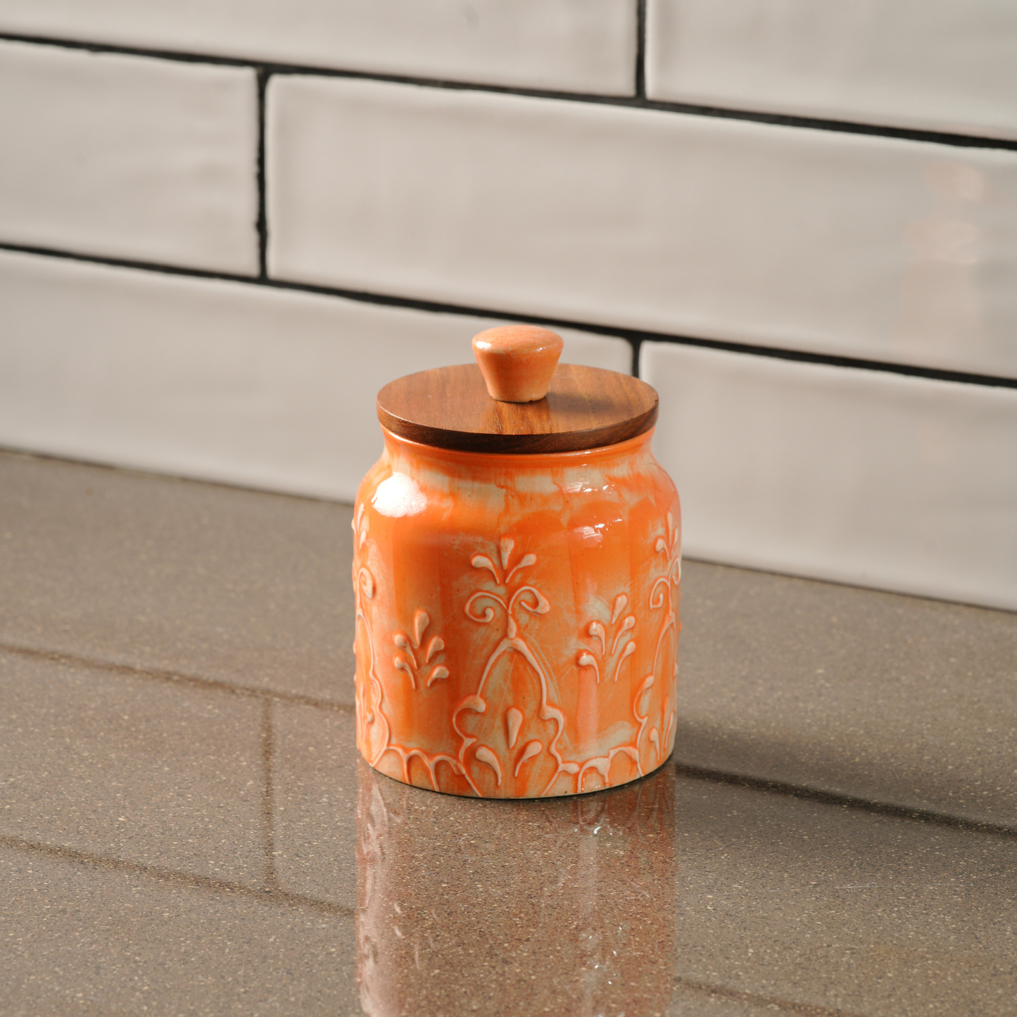My Crockery Shop Handcrafted Ceramic Storage Jar