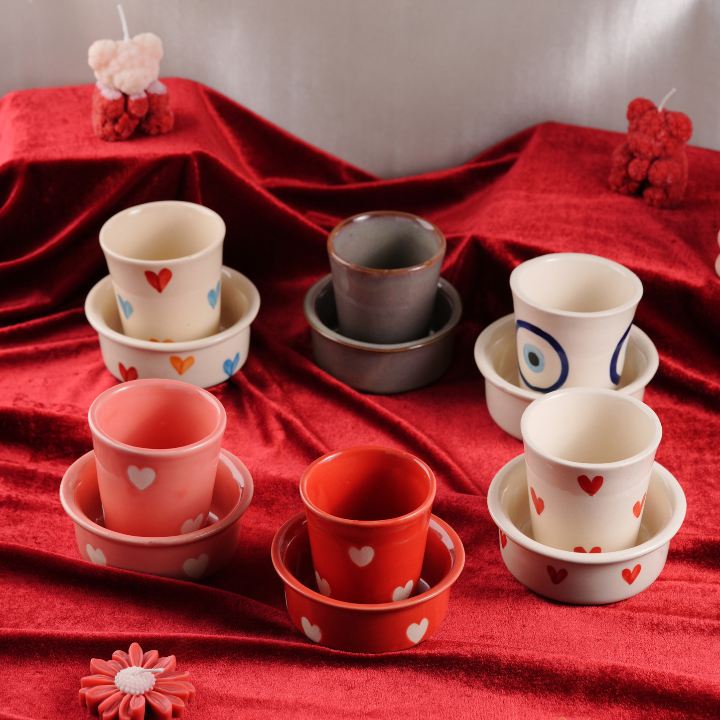 My Crockery Shop Little Love Handcrafted Tea Cup & Dabra