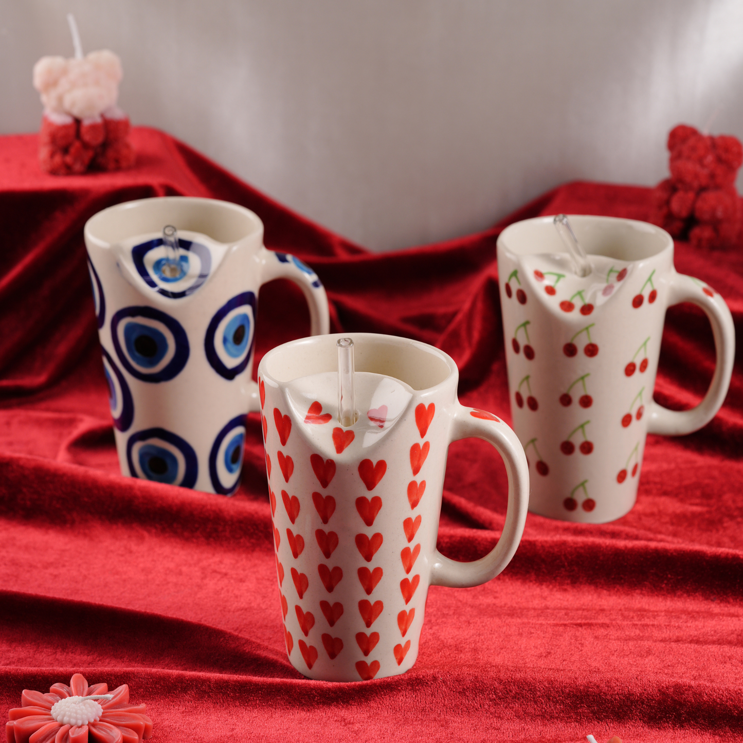 My Crockery Shop Everyday Brew Ceramic Sipper With Straw