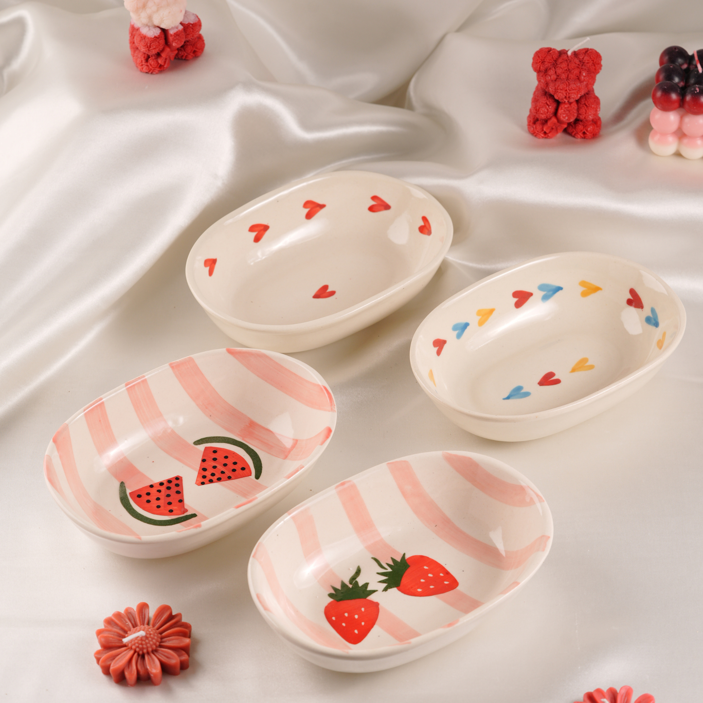 My Crockery Shop Oval Ceramic Snack Bowl