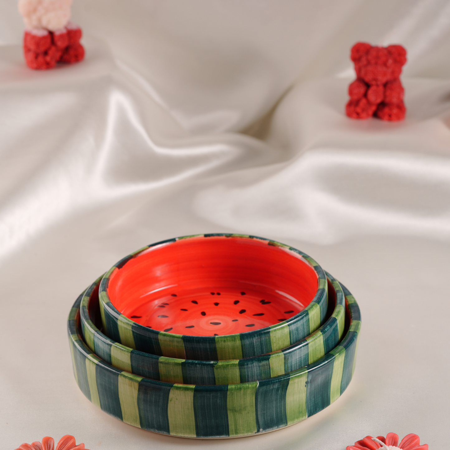 My Crockery Shop Ceramic Snack Bowls (Set of 3)