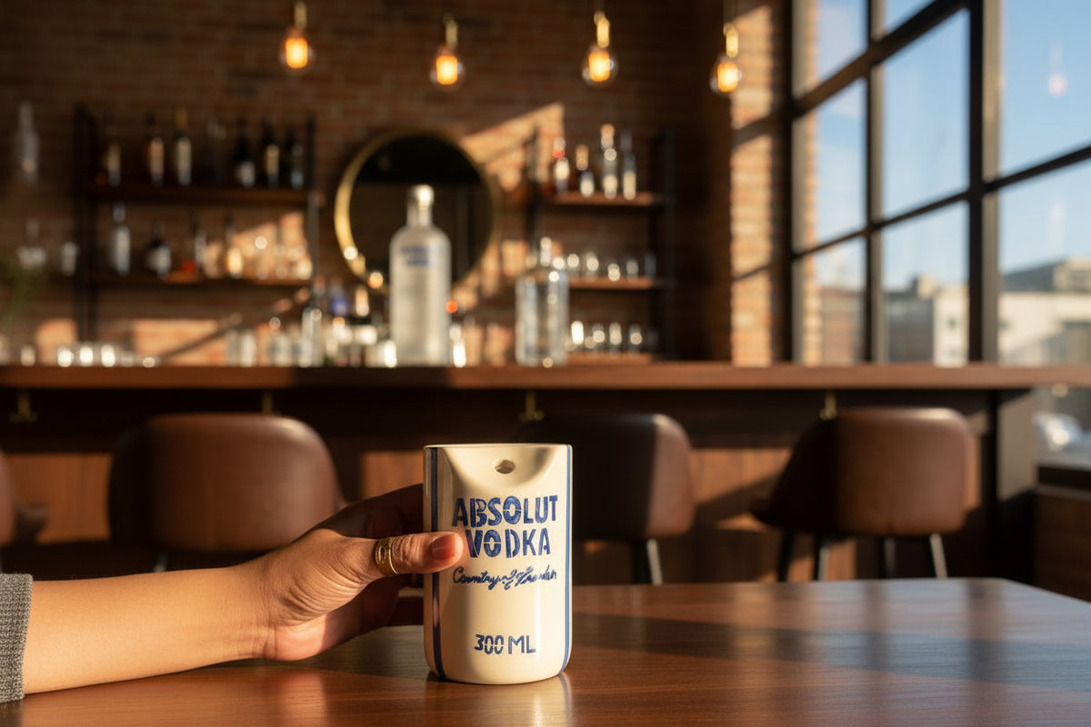 Absolut Vintage Ceramic Sipper (Set of 1)
