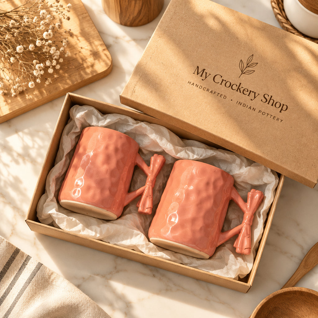 Bow Belle Ceramic Mug β 300 mL ππ(Set of 1)