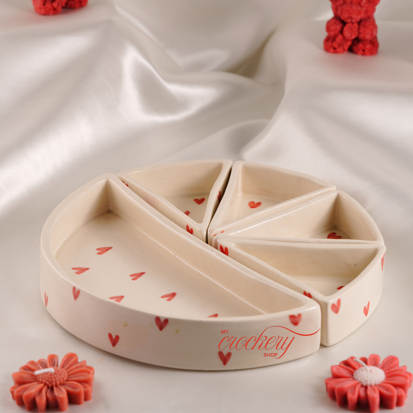 My Crockery Shop Little Hearts Snack Platter