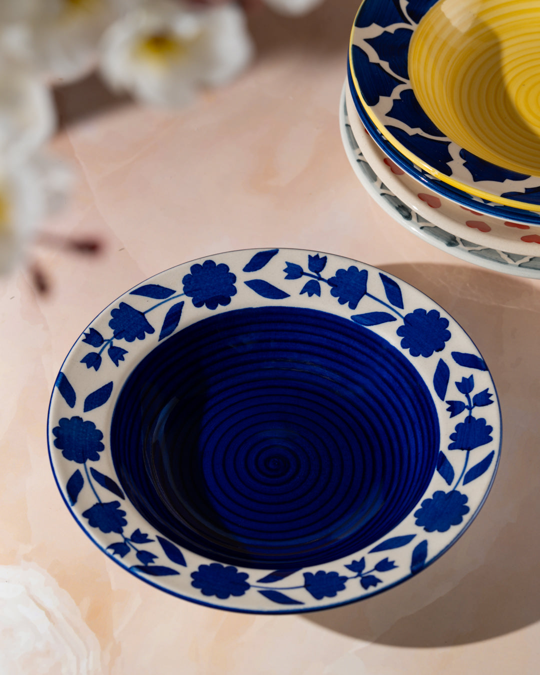 My Crockery Shop Handcrafted Ceramic Pasta Plates – Set of 1