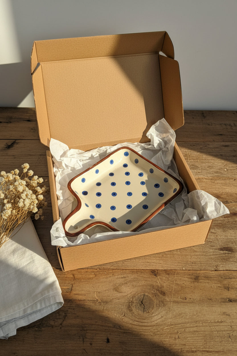Handcrafted Ceramic Pan Platter Collection ( Set of 1 )