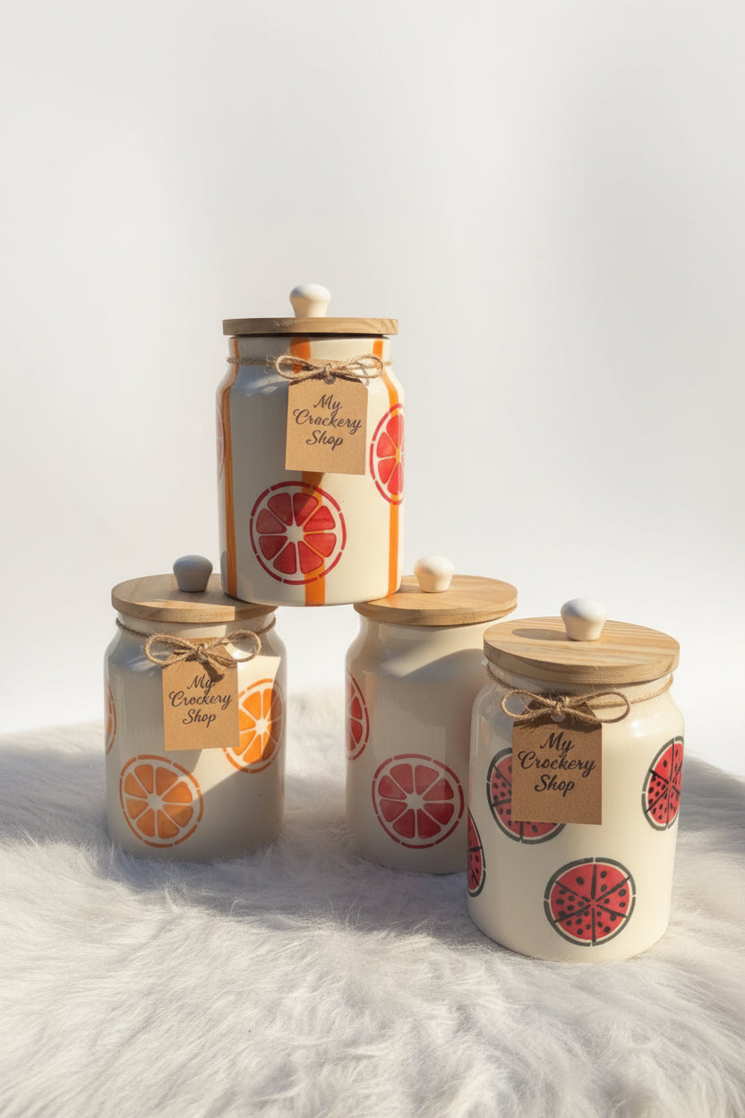 ๐ Summer Orchard Ceramic Jar Collection ๐