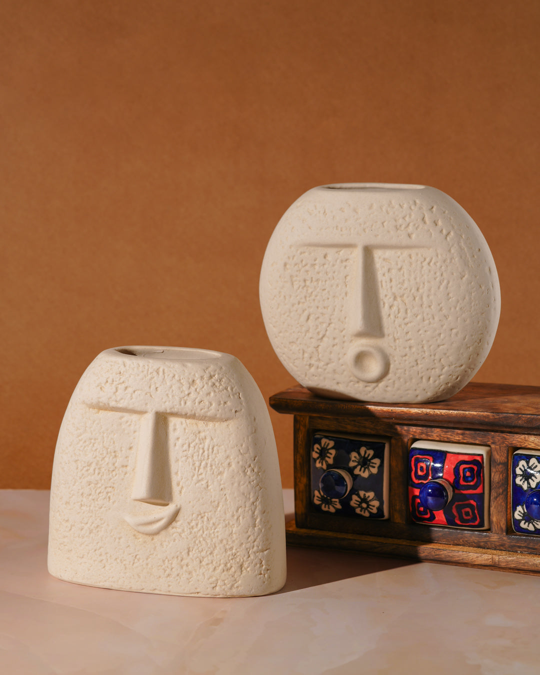 Ceramic Face Vase