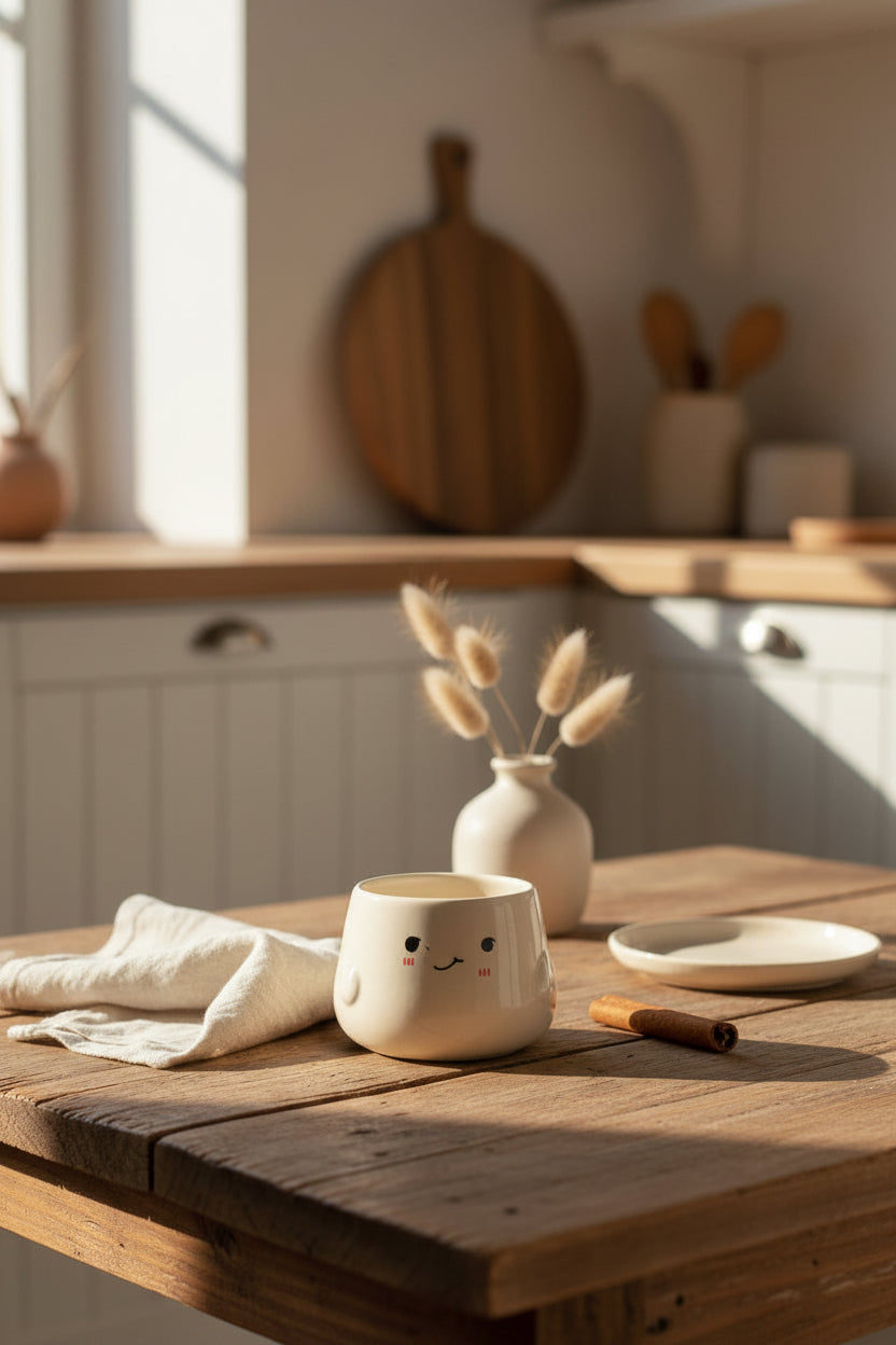 Cuddle Face Ceramic Mug (Set of 1)