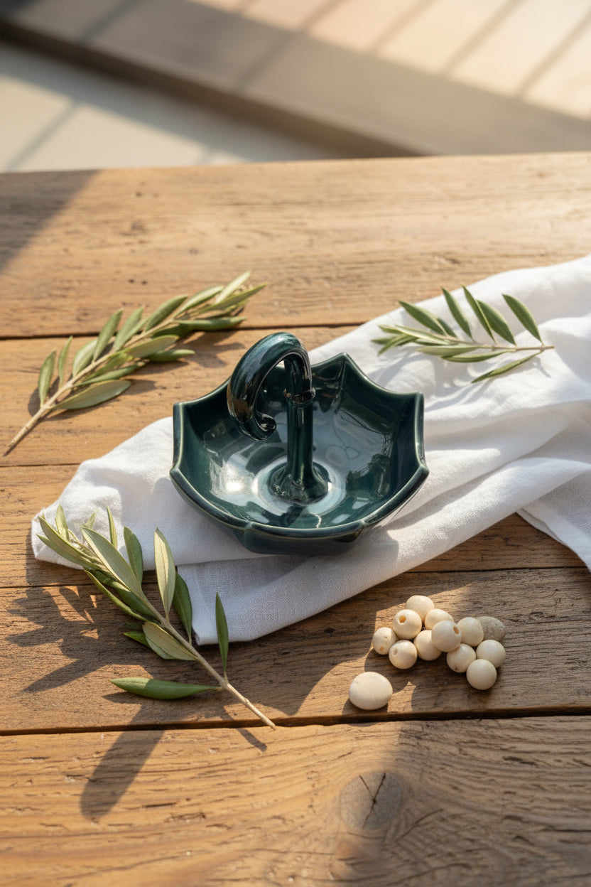 ☂️ Umbrella Charm Ceramic Platter (Set of 1)