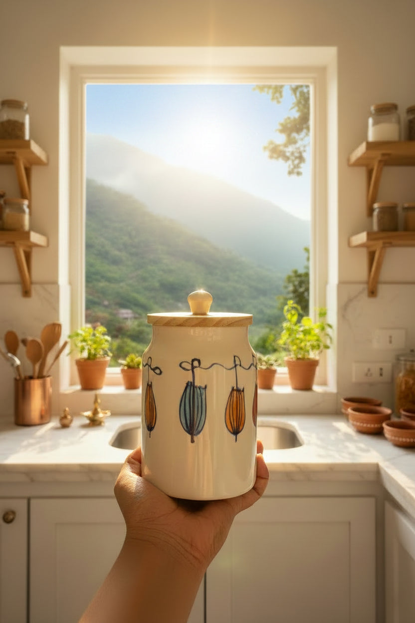 Monsoon Melody Ceramic  Jars
