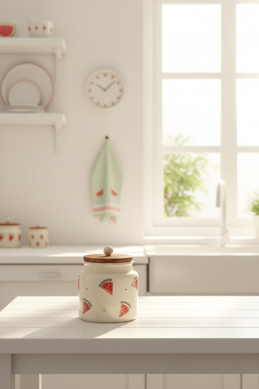 Handpainted Airtight jars 500 mL