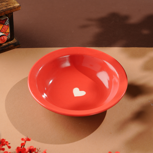 My Crockery Shop Little Hearts Handcrafted Ceramic Plate- Single