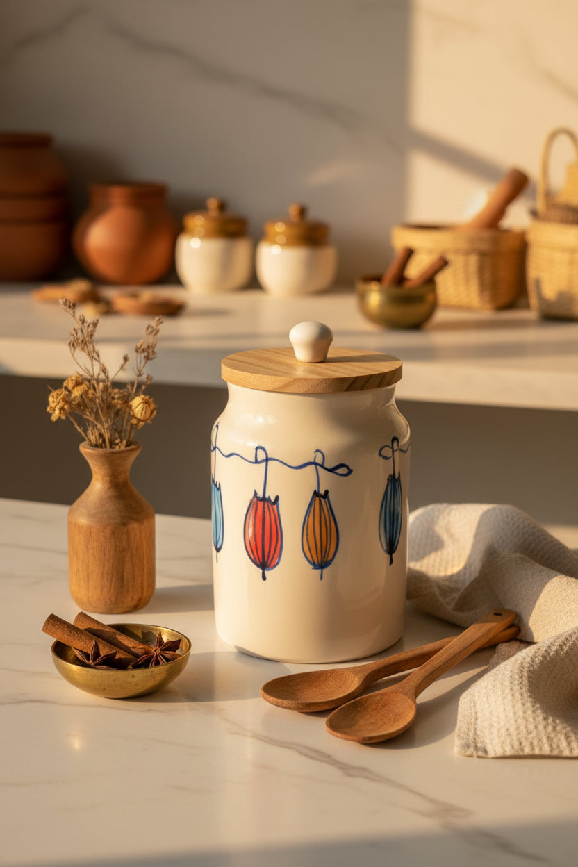 Monsoon Melody Ceramic  Jars
