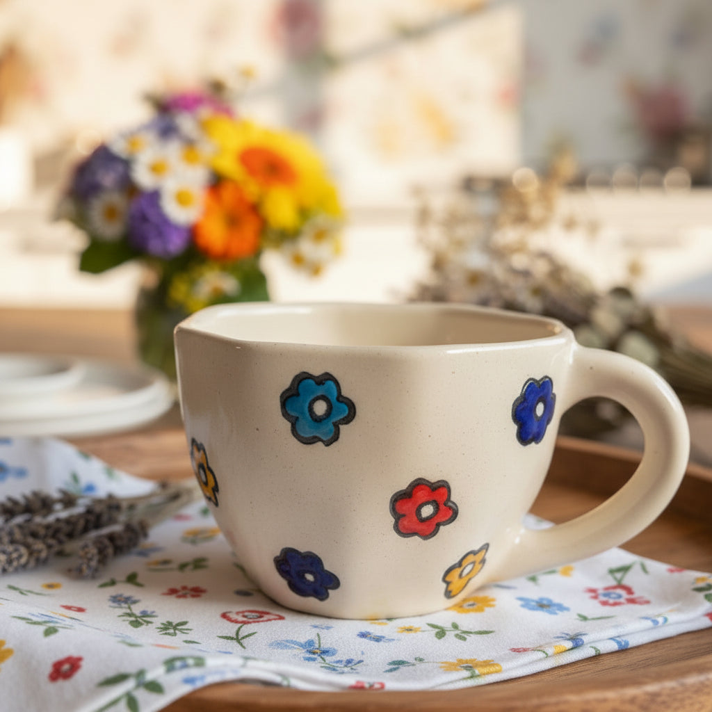 Happy Hand-Painted Tea & Coffee Cups – 220 mL

(Set of 1)