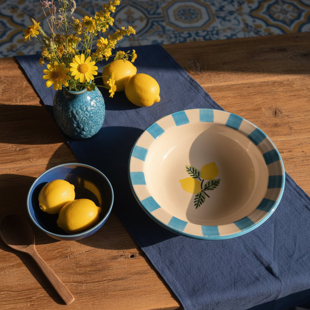 🍝 Collection Name: Pasta Party Ceramic Plates (Set of 1)