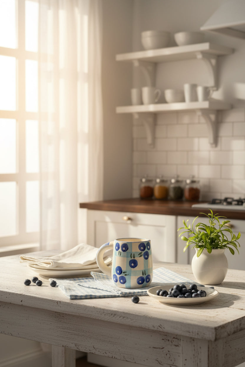 Strawberry and Blueberry mugs