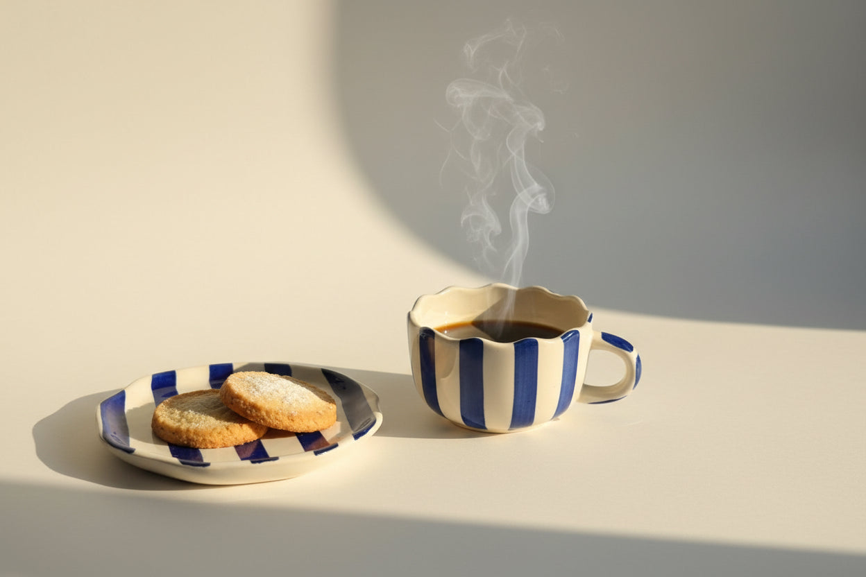 My Crockery Shop Classic Blue stripe set