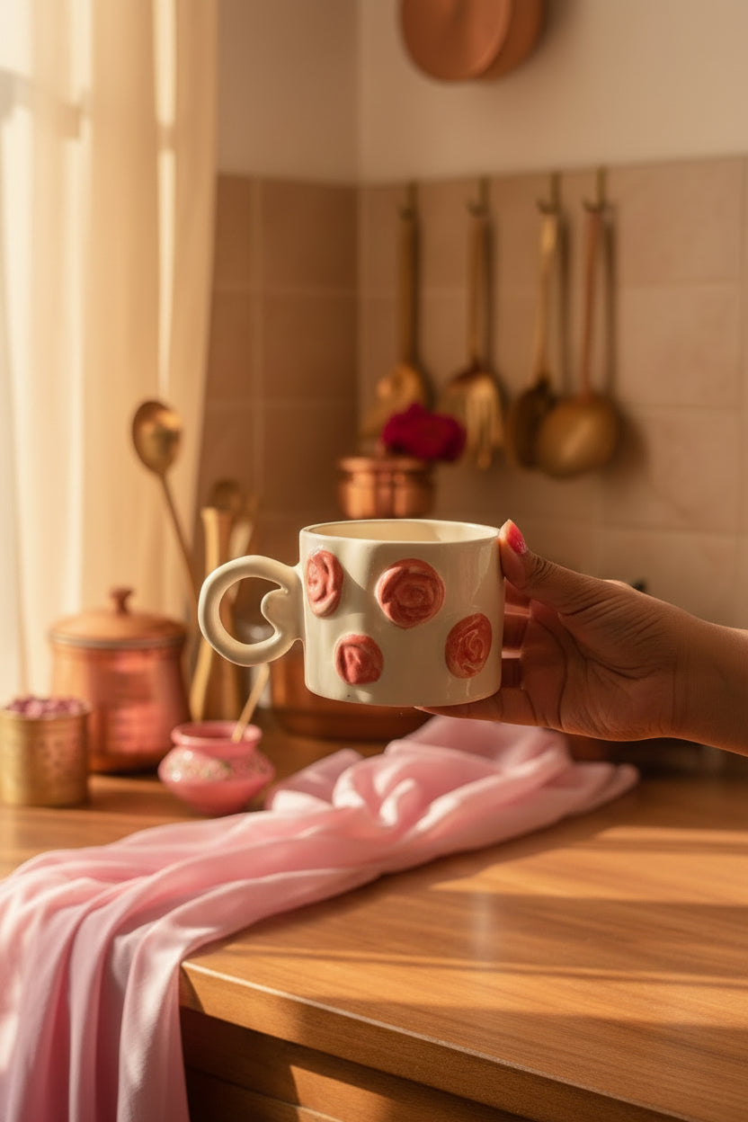 The "Enchanted Rose" Premium Sculpted Mug