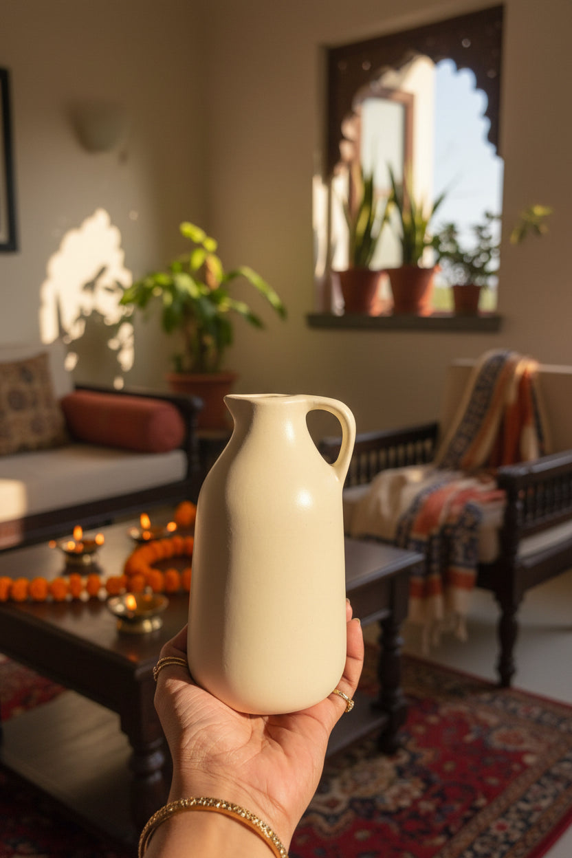 The "Amphora" Minimalist Ceramic Jug Vase