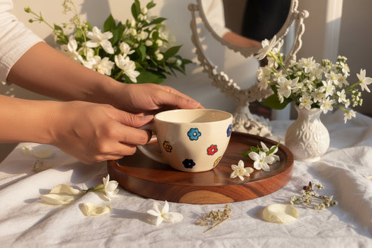 Happy Hand-Painted Tea & Coffee Cups – 220 mL

(Set of 1)