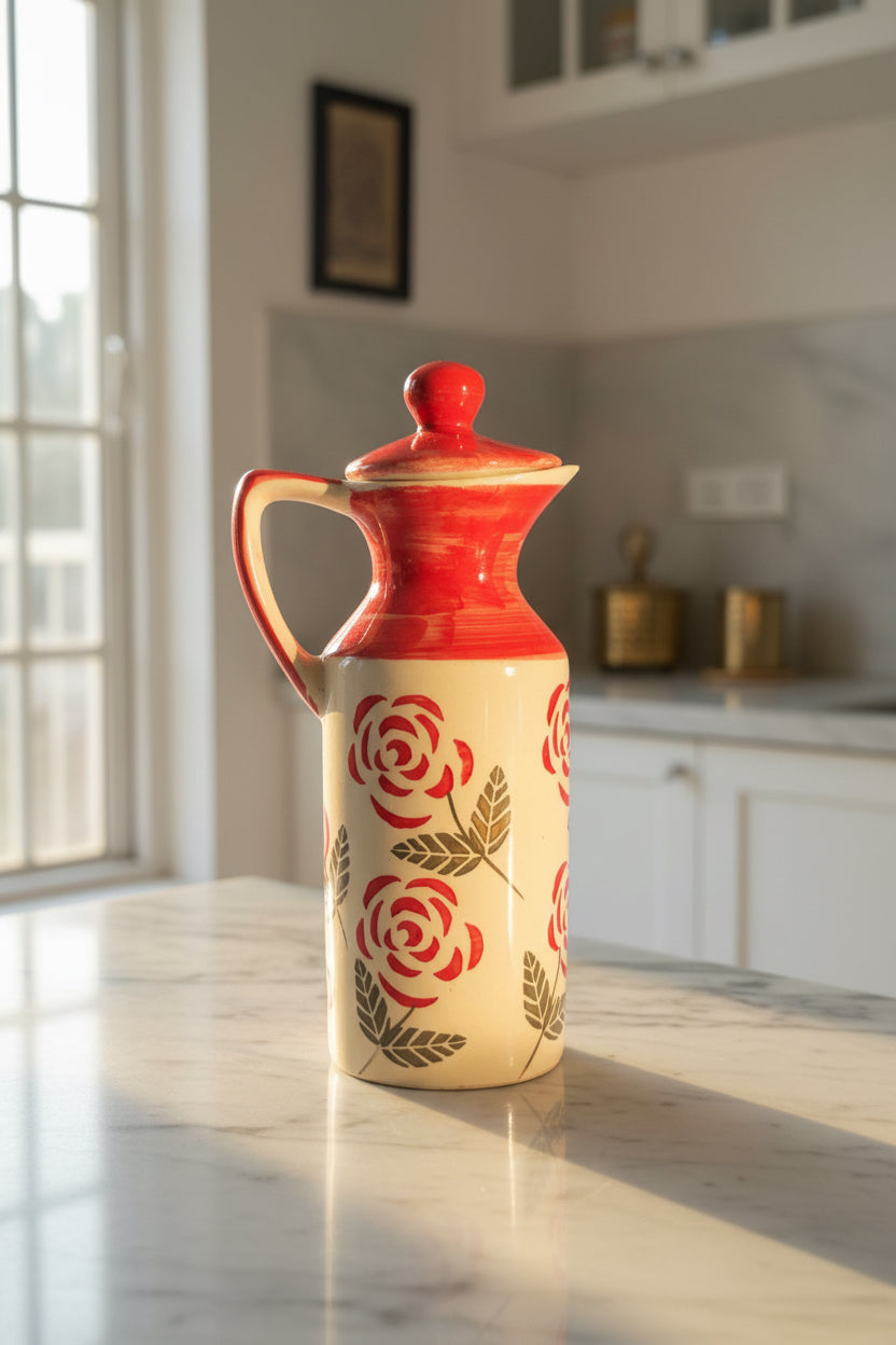 Handcrafted Ceramic Oil Dispenser – 500 mL