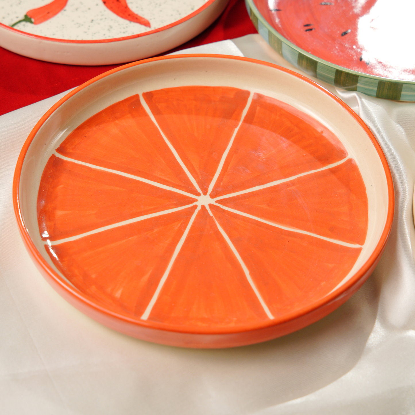 My Crockery Shop Little Bites Hand-Painted Ceramic Plates- Single