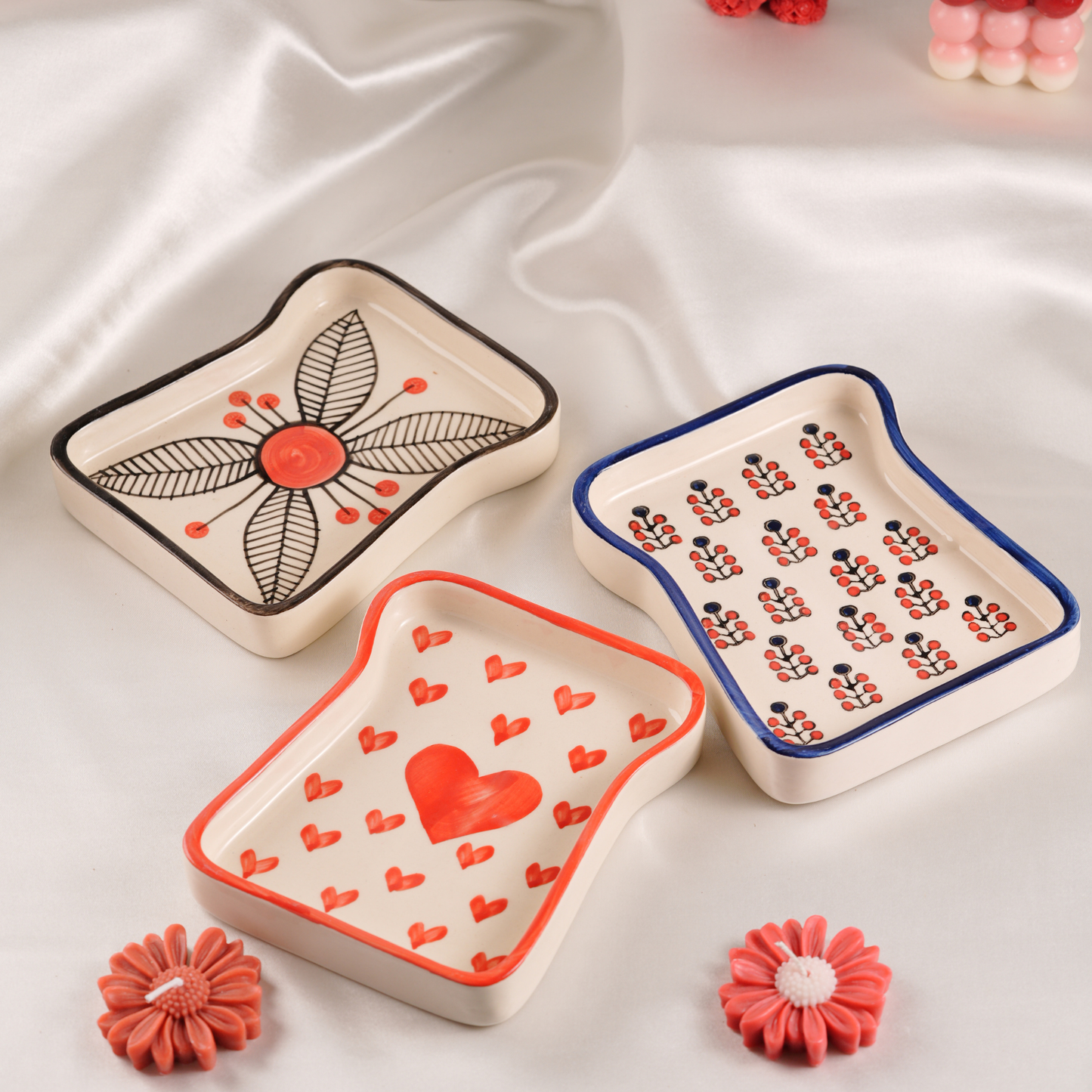 My Crockery Shop Handcrafted Love Ceramic Snack Tray