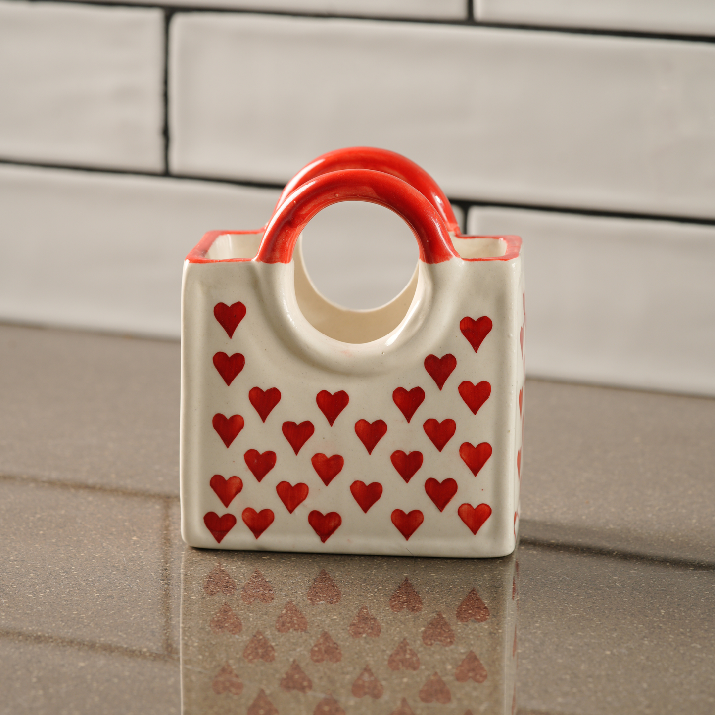 My Crockery Shop Handcrafted Bag Shape Ceramic Holder