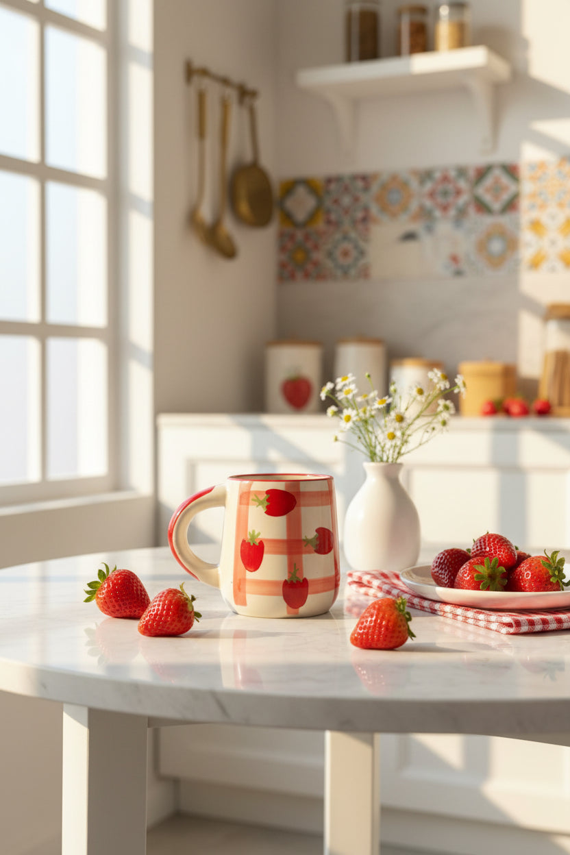 Strawberry and Blueberry mugs
