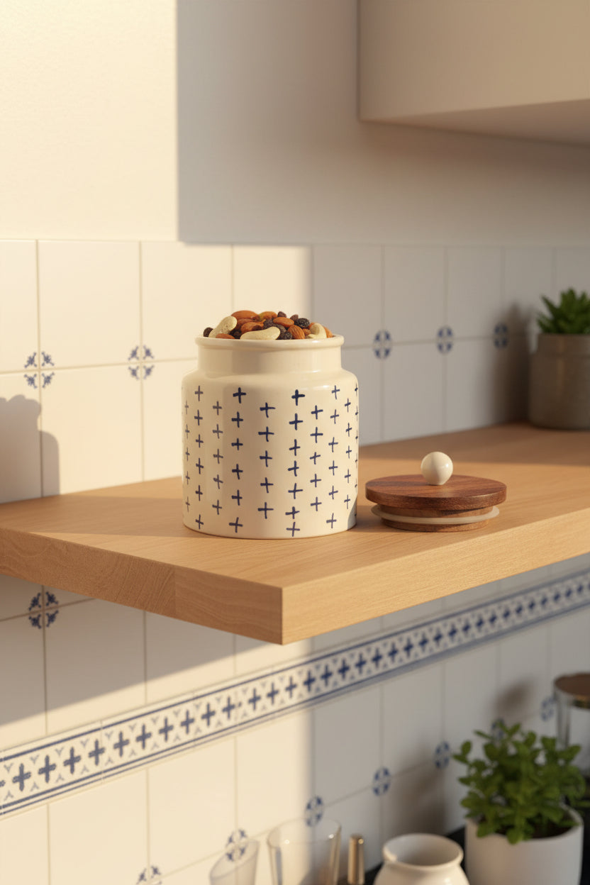 Handpainted Airtight jars 500 mL