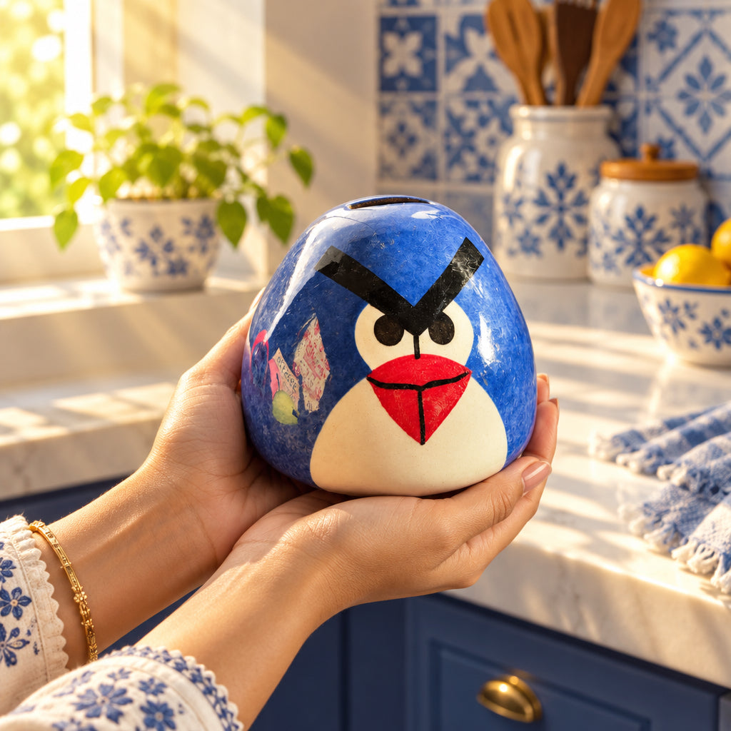 🐦 Angry Bird Ceramic Money Bank Set of 1)