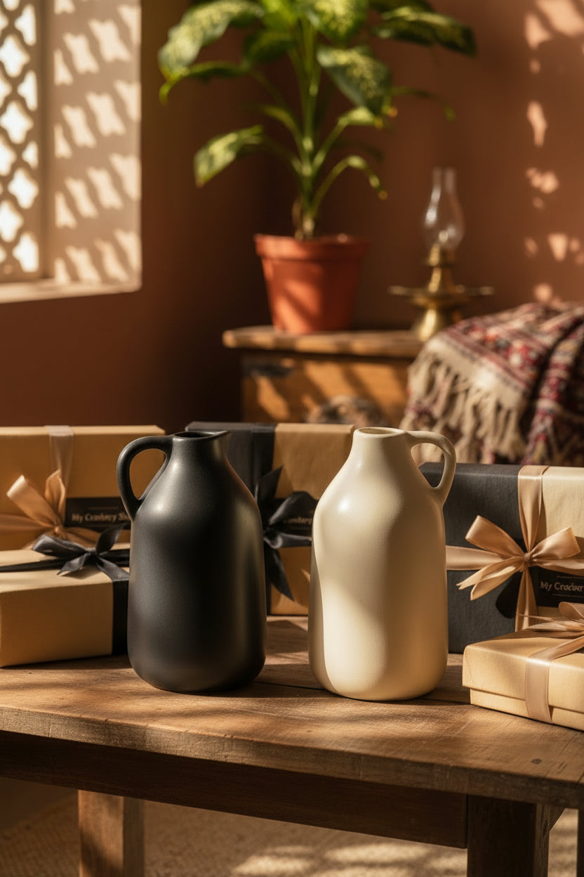 The "Amphora" Minimalist Ceramic Jug Vase