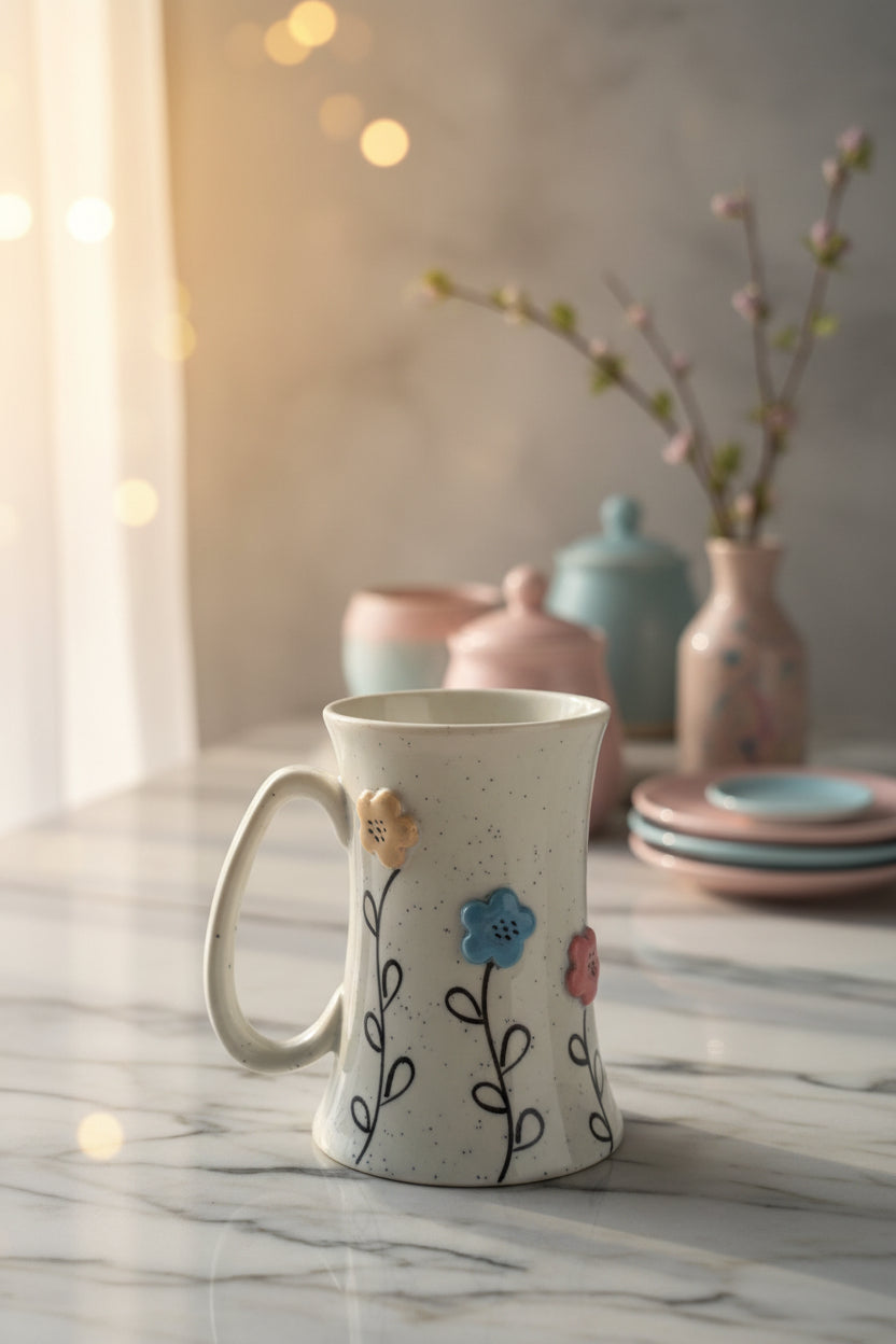 Trio Bloom Ceramic Mug Collection ( Set of 1)