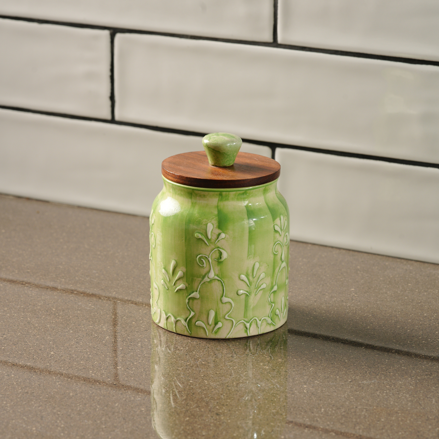 My Crockery Shop Handcrafted Ceramic Storage Jar