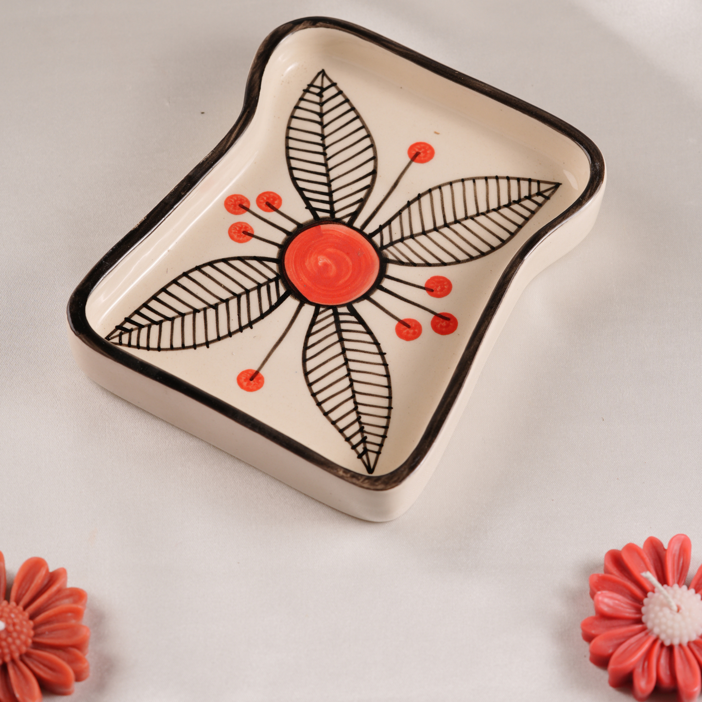 My Crockery Shop Handcrafted Love Ceramic Snack Tray