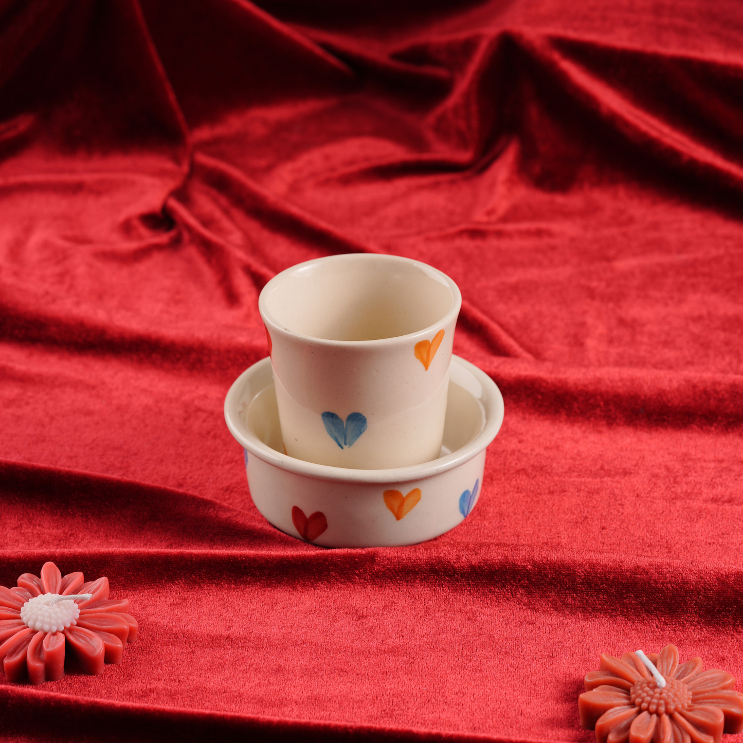 My Crockery Shop Little Love Handcrafted Tea Cup & Dabra