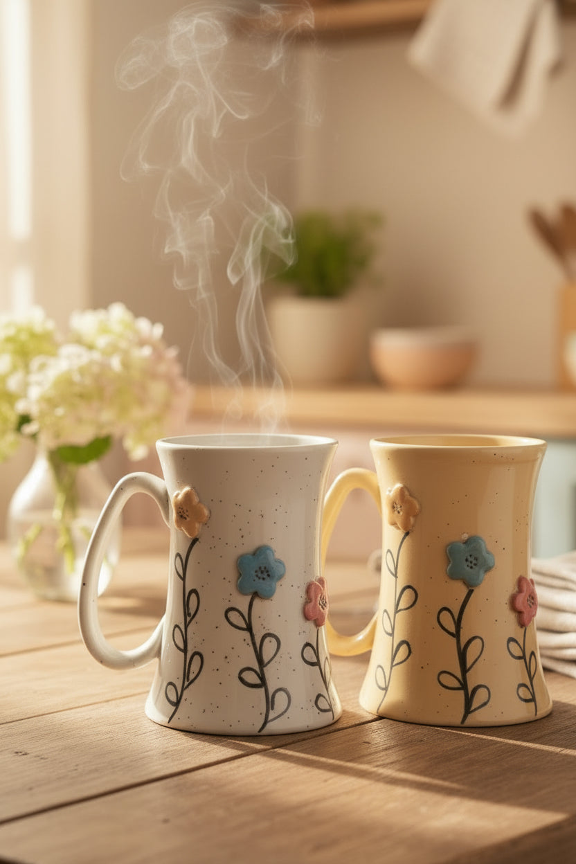 Trio Bloom Ceramic Mug Collection ( Set of 1)