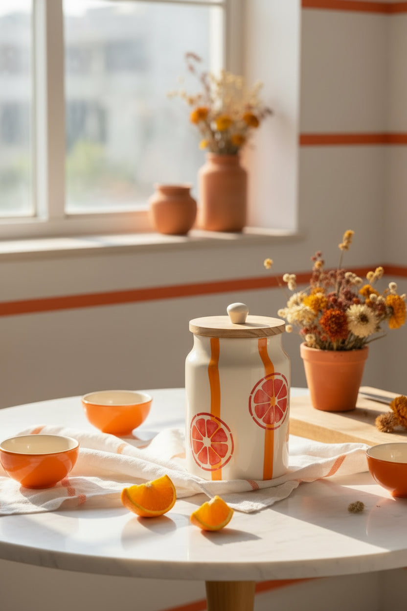 🍊 Summer Orchard Ceramic Jar Collection 🍉