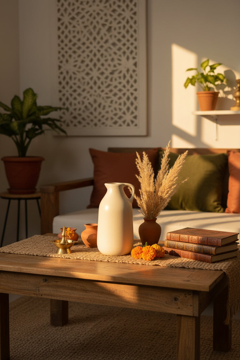 The "Amphora" Minimalist Ceramic Jug Vase