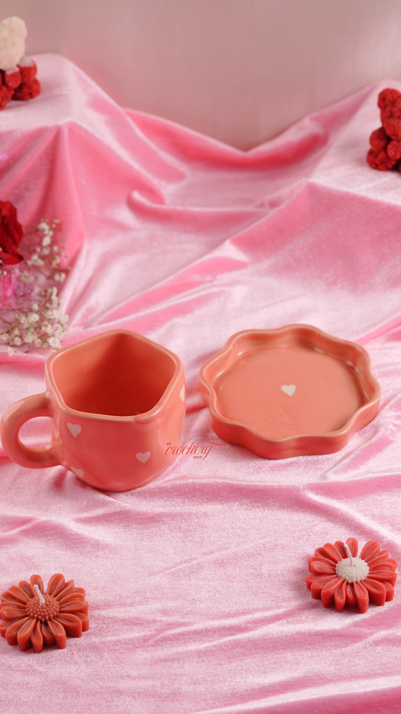 My Crockery shop sweetheart Red  cup and saucer