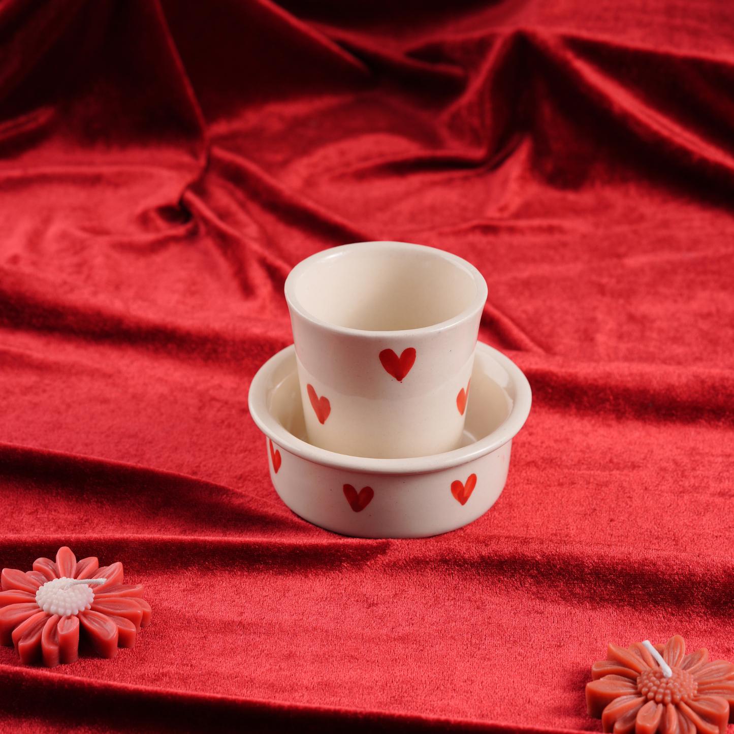 My Crockery Shop Little Love Handcrafted Tea Cup & Dabra