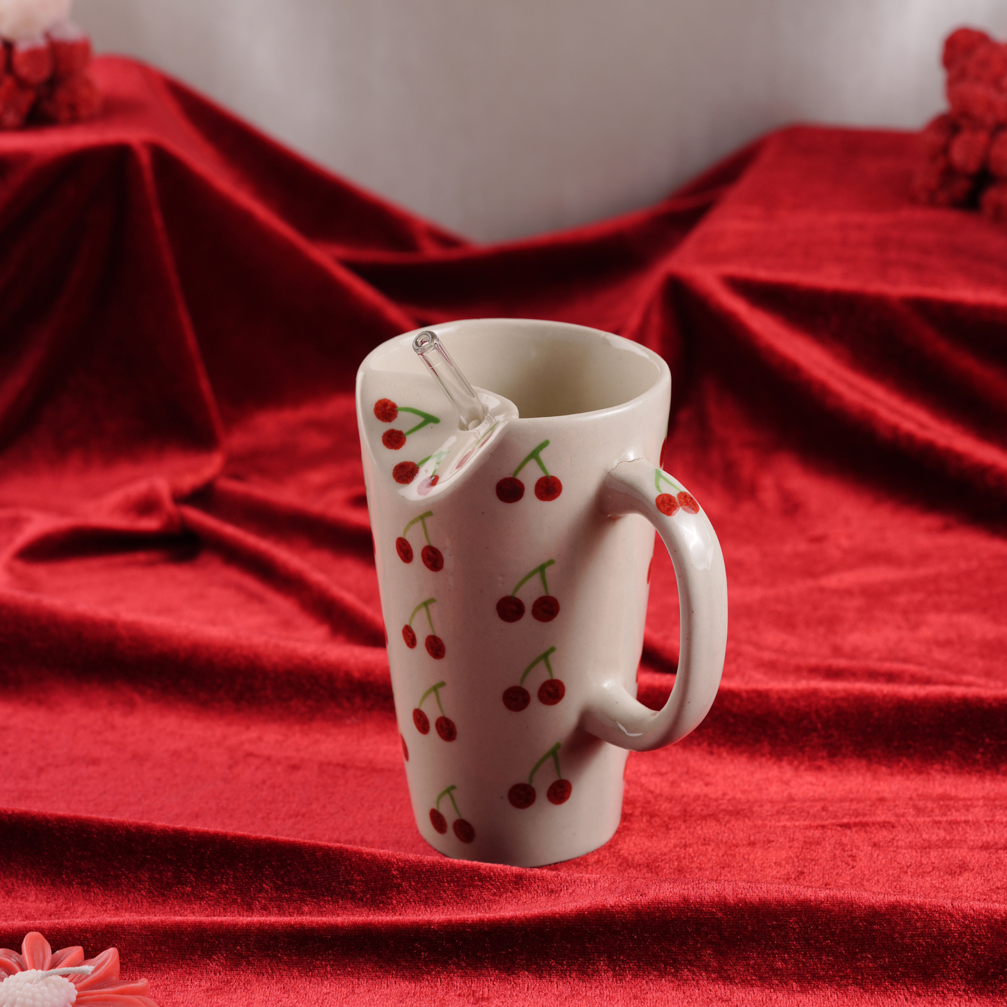 My Crockery Shop Everyday Brew Ceramic Sipper With Straw