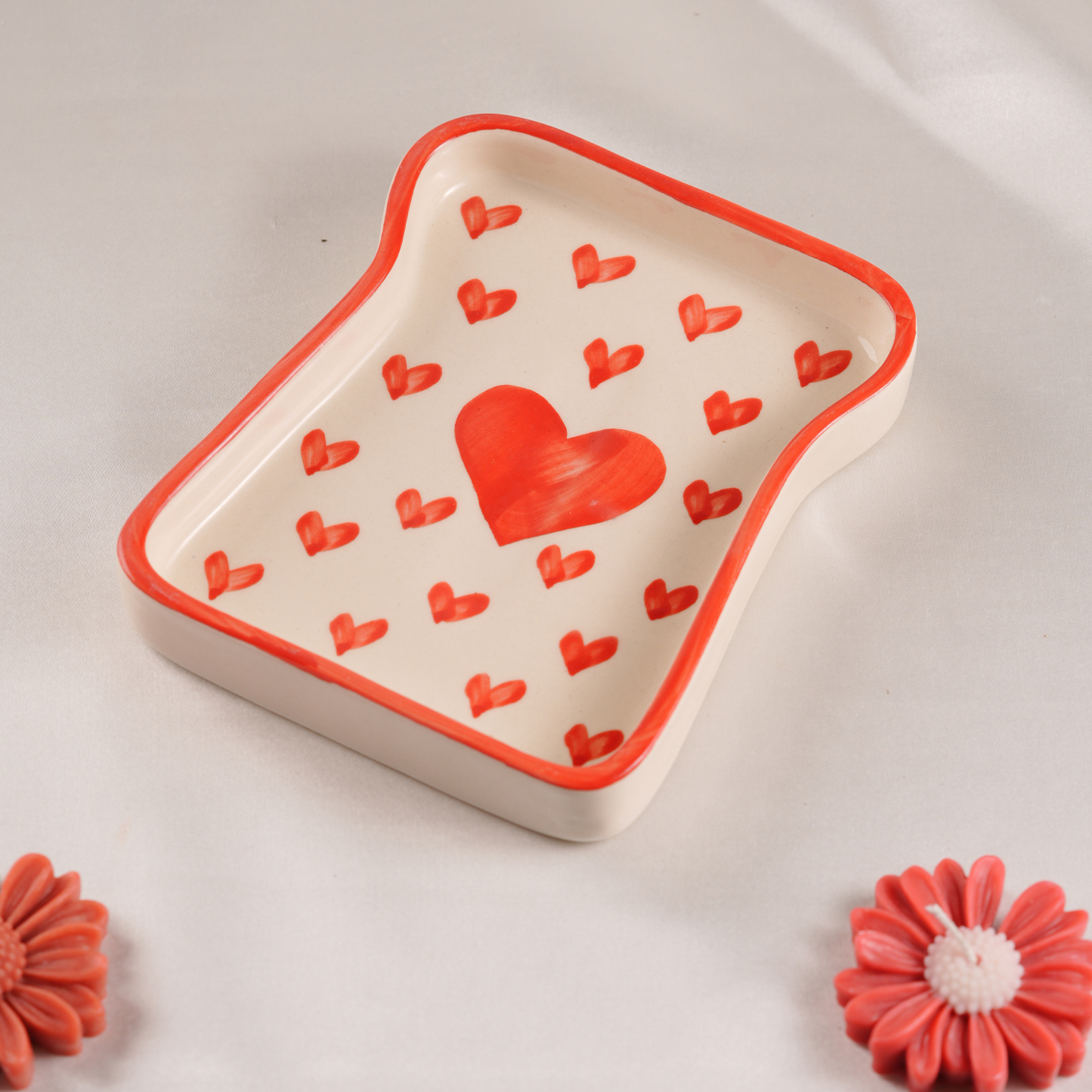 My Crockery Shop Handcrafted Love Ceramic Snack Tray