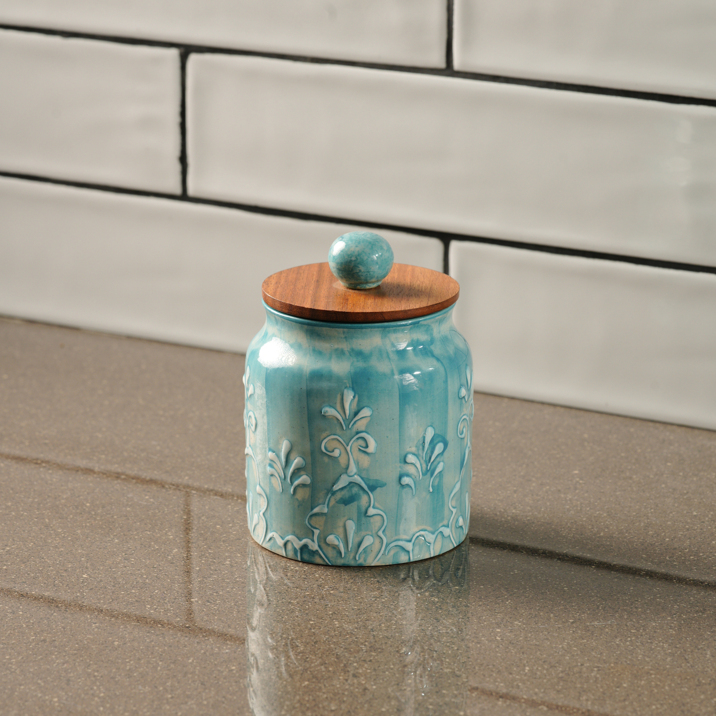 My Crockery Shop Handcrafted Ceramic Storage Jar