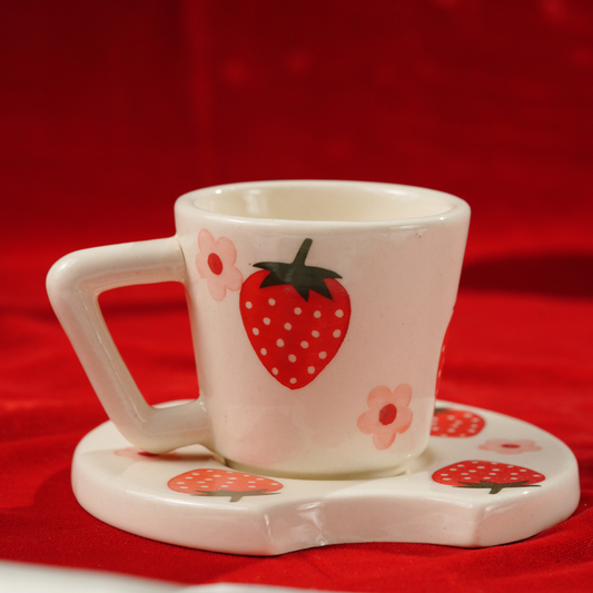 My Crockery Shop Little Joys Handcrafted Cup & Saucer Set – Single