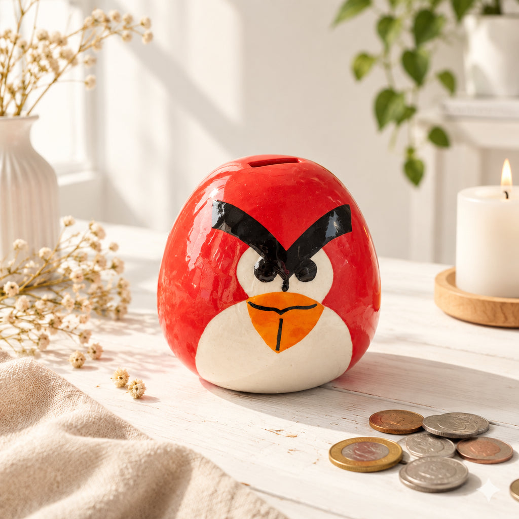 🐦 Angry Bird Ceramic Money Bank Set of 1)